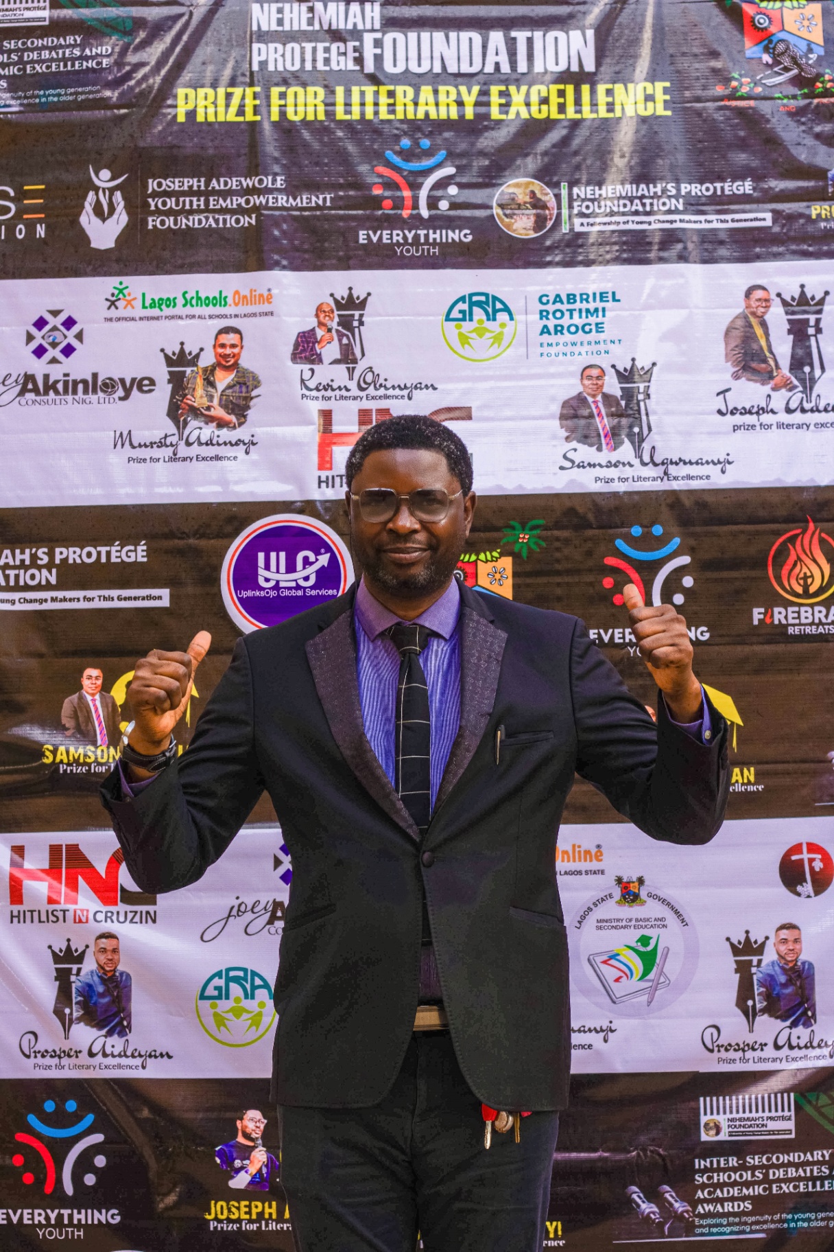 The Founder at the literary excellence event